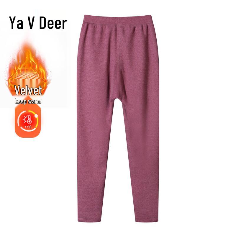 Yalu Women s High-Waisted Fleece-Lined Thermal Pants 4XL