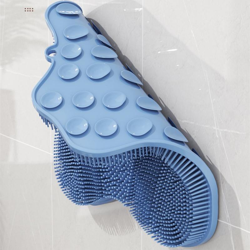 Household Supplies Bathroom Products Bath Toilet Supplies Bath Floor Mat Suction Cups Bath Body Brushes Bathroom Antislip Mat (Sky Blue,30*28*3cm&Antislip Mat) небесно-голубой