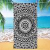 Bohemian Mandala Beach Towel Quick Dry Sand Free Microfiber Bath Towel Geometric Diamond Print Blanket for Summer Pool Travel