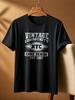 Men Women Vintage Print Casual Tee 