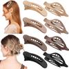 6/8Pcs Women Hair Clips Flat Hairpin Sturdy Non-Stuck Decorative Hair Claw Clips