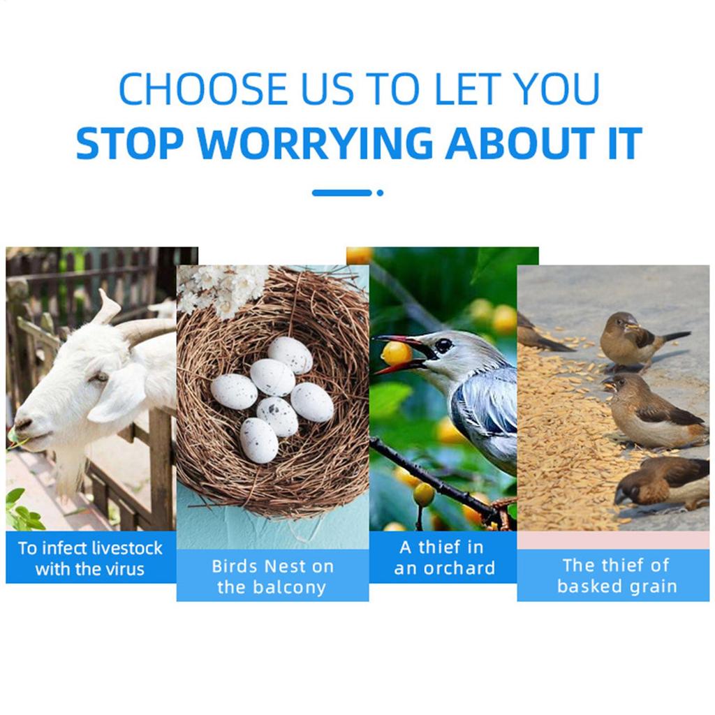 Bat Repeller Devices Adjustable Electric Animal Trap Ultrasonic Rechargeable Bird Defense System for Attic House Garden Basement