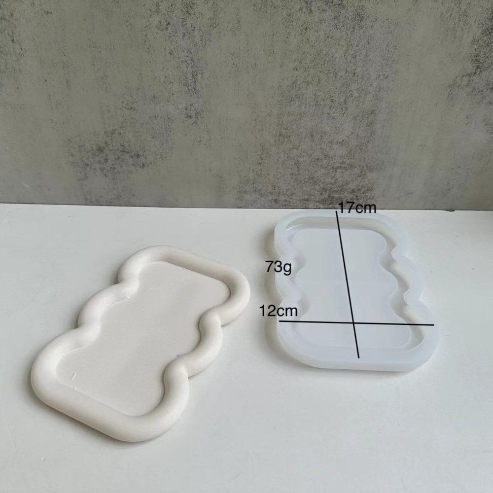Craft Supply Silicone Silicone Molds Heart Shape White Storage Tray Silicone Mold Flower Shape Coaster Mold Home Decoration