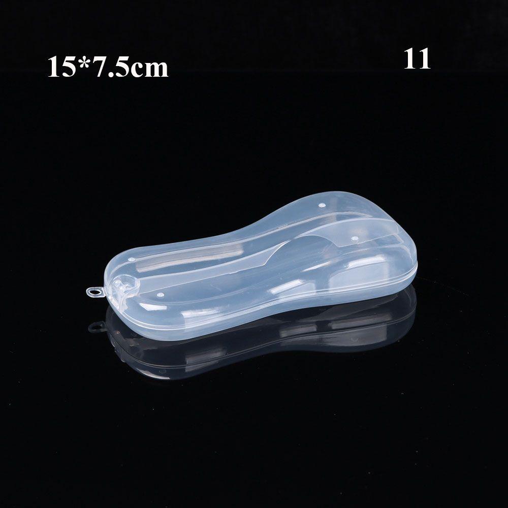 8 Stile Kunststoff-Aufbewahrungsbox Kleine quadratische transparente schwarze Box für Schmuck Diamantstickerei Bastelperlen Pillen Heimaufbewahrung Zubehör
