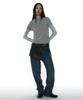 PARTIMENTO WOMEN All-In-One Layered Henley Long Sleeve Tee_Melange