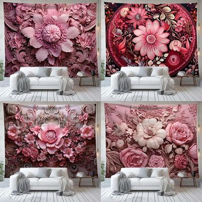 Flower and Plant Background Tapestry Bedroom Living Room Tapestry Home Wall Decoration Tapestry