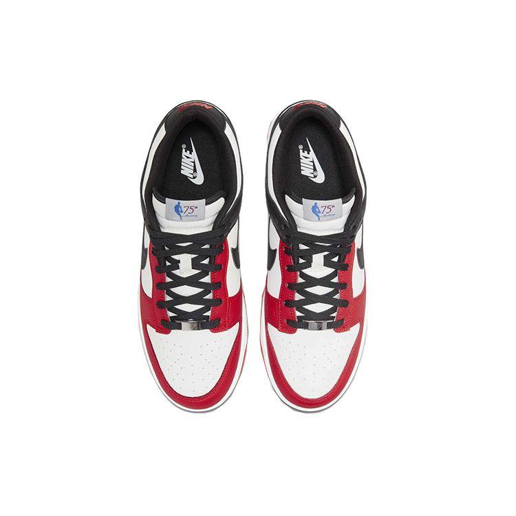 Nike NBA x Dunk Low EMB 75th Anniversary - Bulls Men Sneakers Red Sail Black DD3363-100
