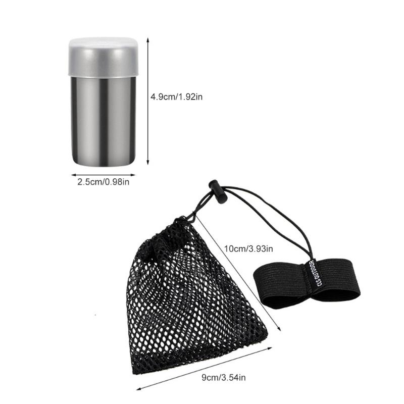 2lots Kitchens Camping Storage Spices Container Stainless Seasoning Bottles for Family Picnics