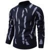 Men's Casual Semi-high Neck Pullover Sweater, Men's Fleece And Thickened Warm Casual Pullover Sweater