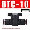 Pneumatic BUC-6-10 Hand Valve: 8mm Air Hose, 12mm Manual Straight Valve with Quick Connect Fitting