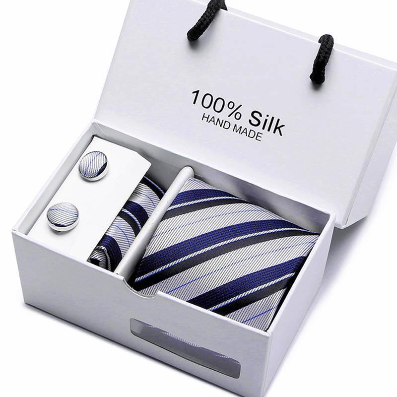 Gift Box Five-Piece Tie Men'S Formal Wear Business Casual Wedding Groom Bow Tie Square Scarf