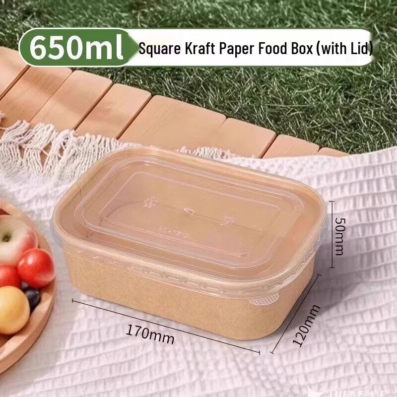 Disposable Paper Bowl Set with Lid