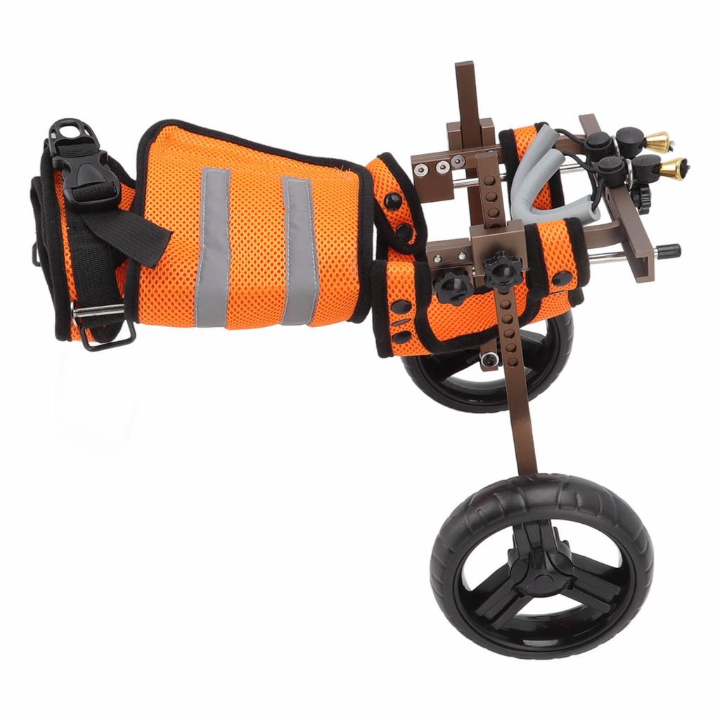 Pet Wheelchairs Adjustable Aluminum Alloy Portable Pet Rehabilitation Wheelchairs with Reflective