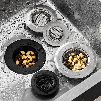 Edelstahl Spülbecken Sieb Dusche Bodenablauf Haarfänger Stopper Essensreste Abfluss für Küchen- und Badzubehör