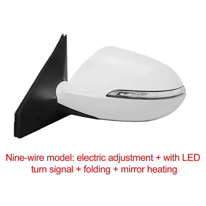 5/7/9 Pin Car Left Right Side Rearview Mirror Assembly with Turn Signal Light for Kia Sportage R 2011-2016