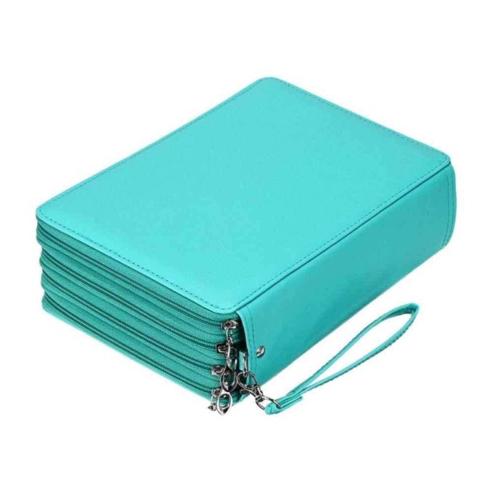 5 layer Colored Lead Pencils Storage Bag Stationery Student Pen Case for Beginners