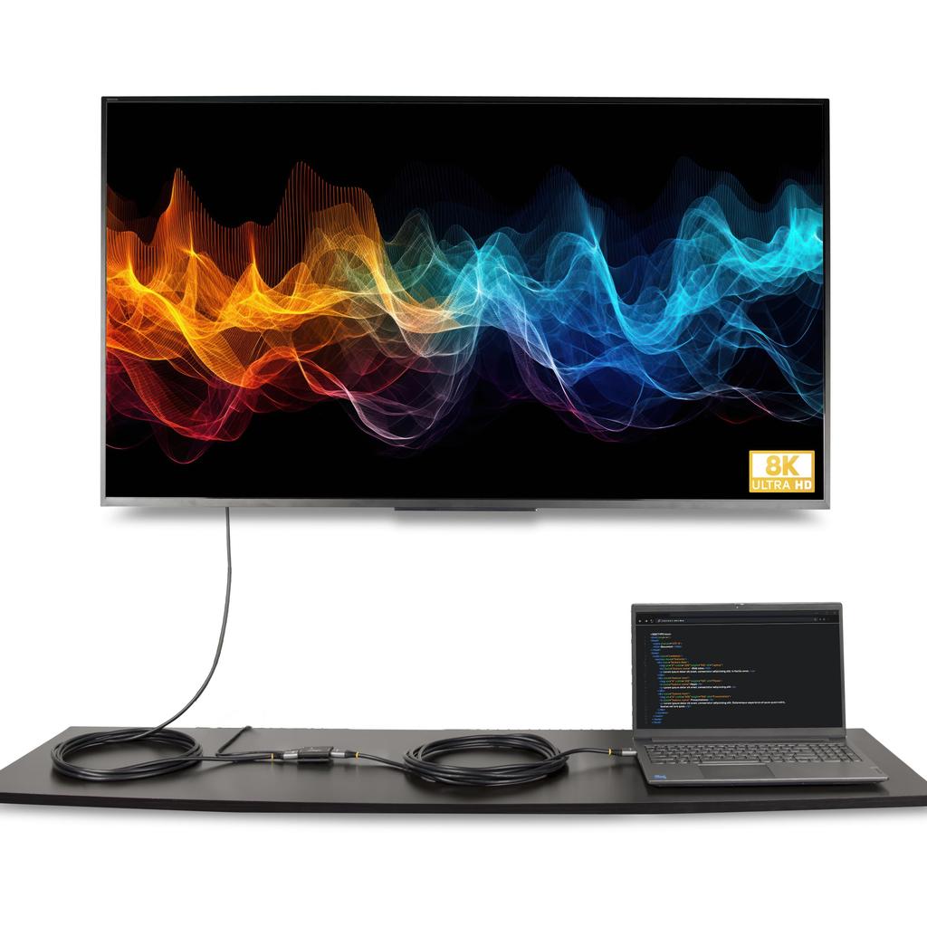 HDMI 2.1 Repeater / 8K60Hz 4K144Hz 10m / 4K60Hz 25m / 1080p 45m / HDR10 / USB Power Supply / Extension Relay Adapter 33FT-8K-HDMI-BOOSTER