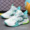 Trendy Fashion High-top Sports Shoes Boys Middle-aged and Older Children Basketball Shoes High-quality Students Breathable Casual Running Trendy Shoes