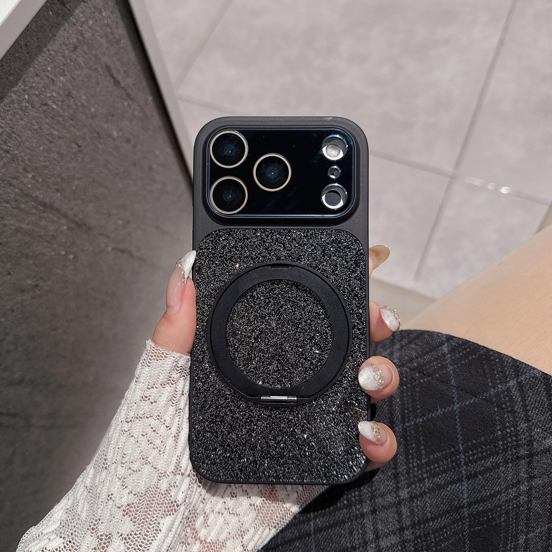 

Magnetic Glitter Phone Case with Stand for iPhone 17 Pro Max iPhone 16 Pro Max