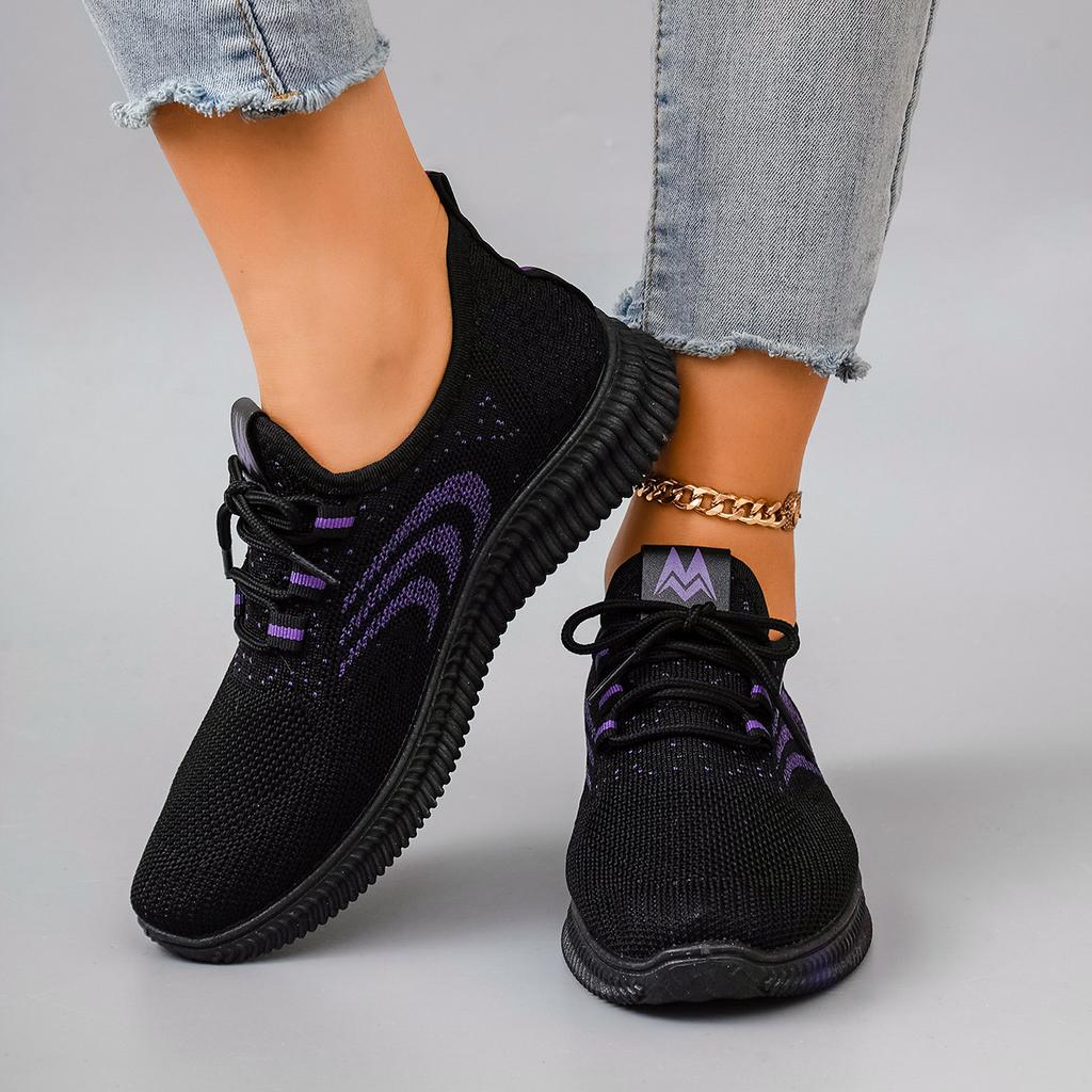 Spring and Autumn New Women's Casual Lace Up Comfortable, Breathable, Lightweight and Wear-Resistant Sports Shoes