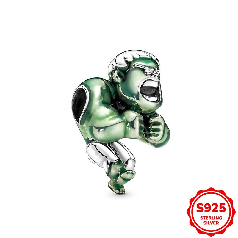 Marvel Spider-Man Und Captain Americas Schild Anhänger Charm Perle Passend für 3mm Armband Halskette Damen Anhänger Luxus DIY Schmuck Geschenk