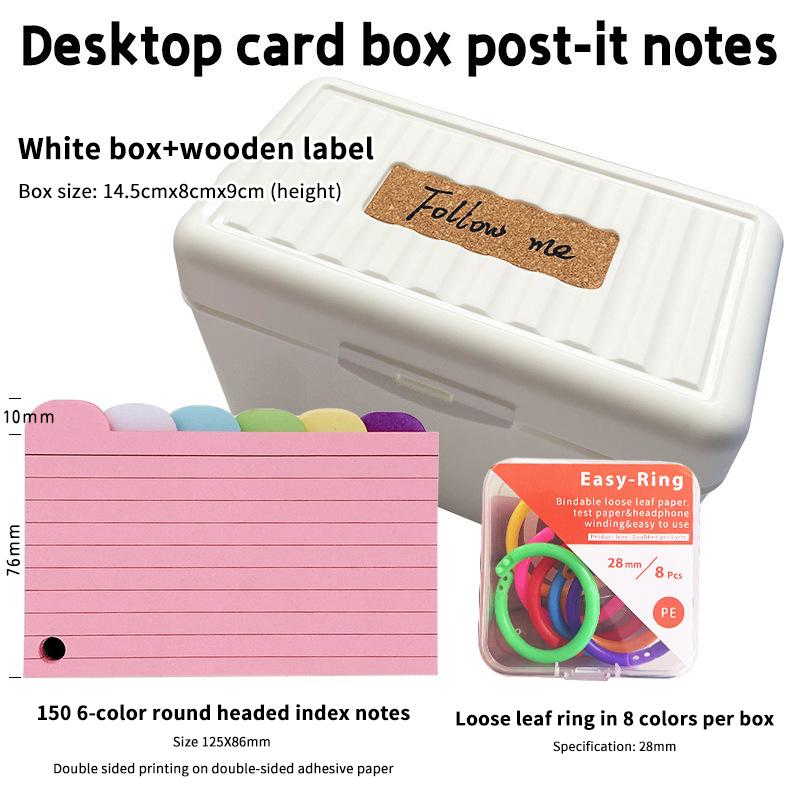 1 Set Cartonașe Colorate cu File Cartonașe cu File Cartonașe pentru Notițe Liniate Cartonașe Index cu File Separatoare pentru Cartonașe de Notițe Liniate Cartonaș de Notițe