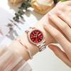 OLEVS Women's Watch Popular Mechanical Arm Watch Women's Stylish Date Cute Bracelet Present Ceramic Red