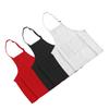 3Pcs Children Aprons Baking DIY Kids Aprons with Pockets for Boys Girls Aged 3?6 White Red Black S