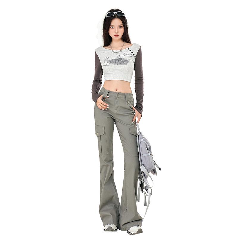 2024 Autumn Women's Flared Elastic Slim-Fit Overalls - Trendy All-Match Fashion