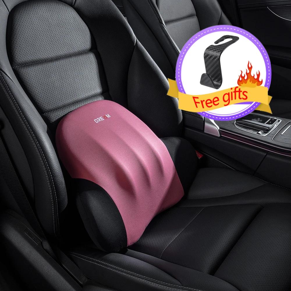 

Car Booster Seat Cushion Driving Headrest Lumbar Support Memory Foam Car Neck Pillow Waist Seat Pad Height Car Accessories