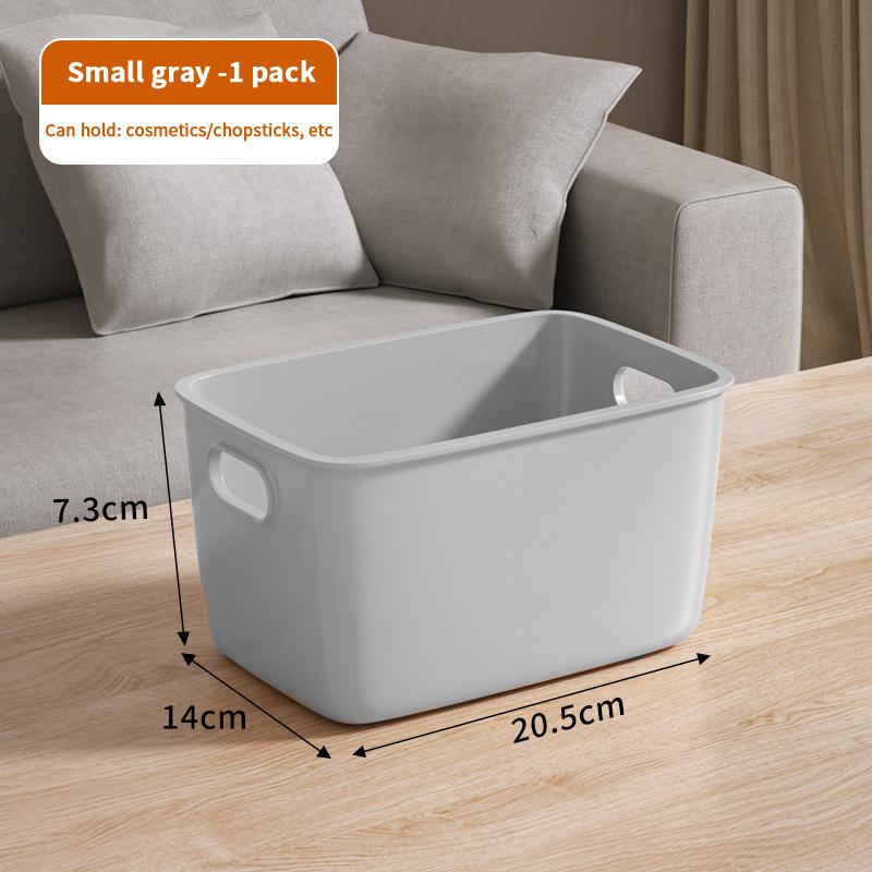 Desktop Storage Box Dormitory Sundries Plastic Cosmetic Storage Box Bathroom Kitchen Sorting Storage Basket Bins