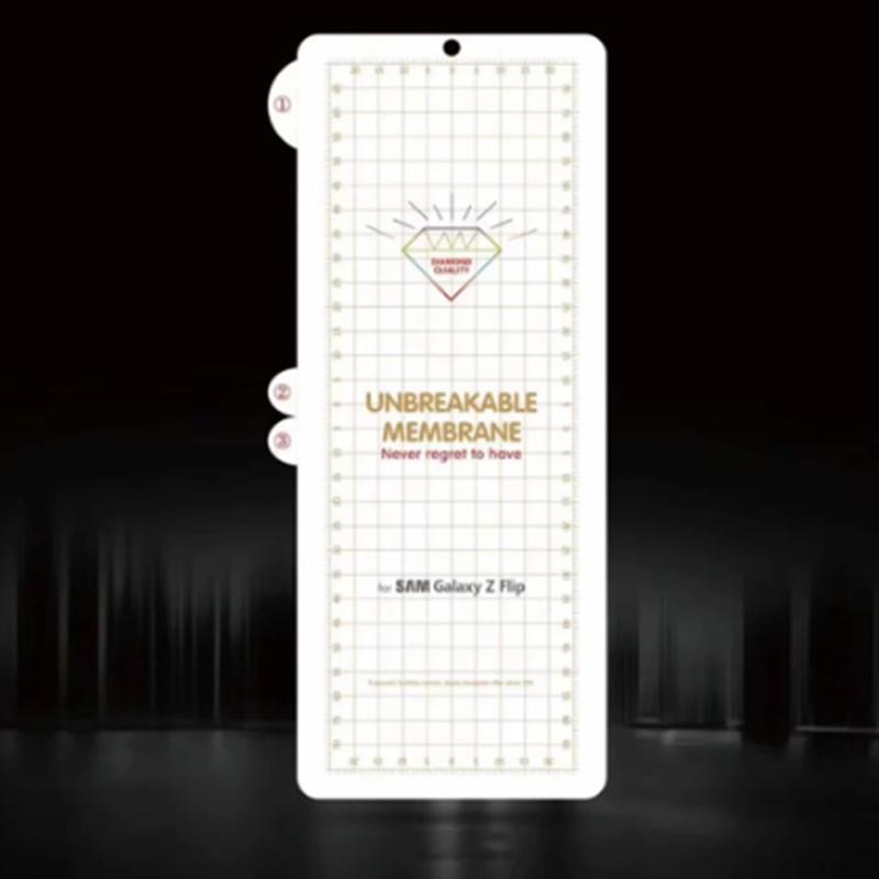 3 In1 Protective Film Galaxy Z Flip3 Front Back Side Screen Protector