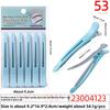 Seamless Hair Salon Perming and Dyeing Bangs Positioning Zoning Clip Crystal Duckbill Straight Clip Long Mouth Plastic Clip