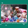 24pcs 4cm Xmas Balls Lightweight Exquisite Xmas Tree Ornaments Hanging Balls for Home Party Wedding Champagne