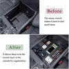 JDMCAR Center Console Organizer Compatible With -2025 2026 Toyota Tundra Accessories And -2026 Toyota Sequoia Armrest Secondary Storage Box ABS