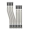 8PCS RC 1:10 Stainless Steel Adjustable Link Plastic Rod End 318mm-324mm for Axial Capra 1.9 UTB-AXI03004 1/10 RC Crawler Car
