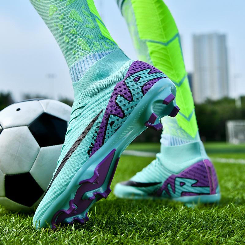 Football Shoes High and Low Help Men's and Women's Tf Broken Nails Ag Long Nails, Primary and Secondary School Students Children and Boys Artificial C