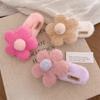 Fashion Plush Flower Hair Clip Sweet Duckbill Clip Headwear Accessories  Back Head