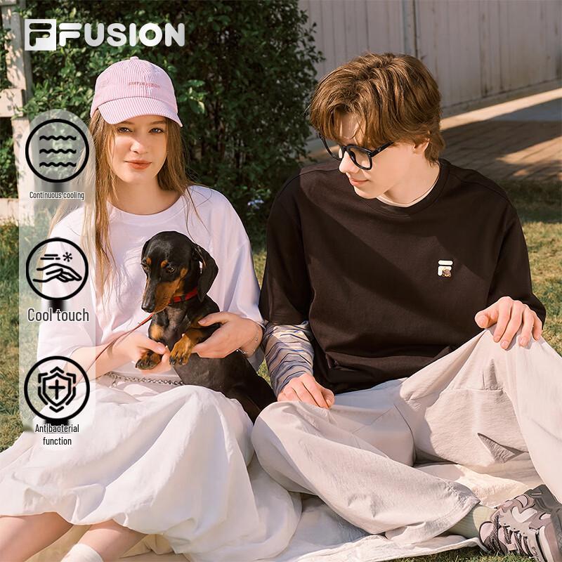 FILA FUSION Couple Cool Touch Loose Fit Short Sleeve T-Shirt