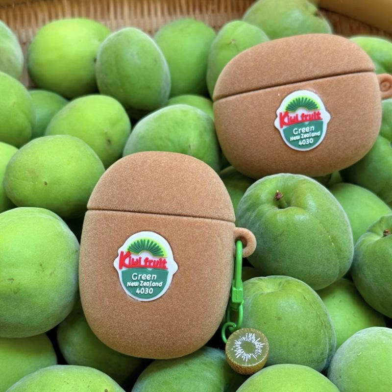 Flocking kiwi kiwi creative AirPods 1 generation earphone cover for apple bluetooth protective case pro1/1