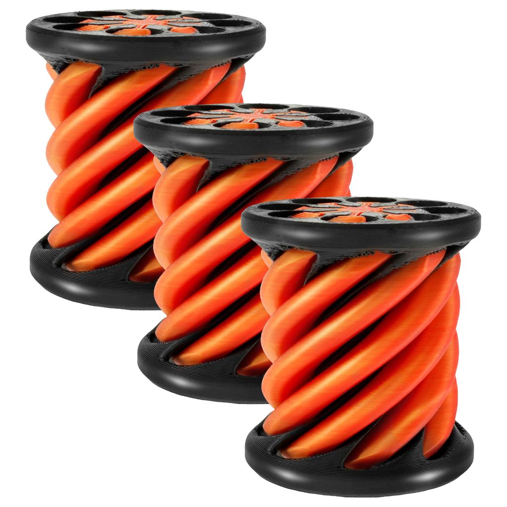 3D Printed Spiral Cone Toy Impossible Pyramid Passthrough Sculpture Pass Through Pyramid Toy Mini Vortex Thread Illusion