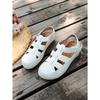 Women Platform Hollow Roman Sandals, Round Toe Wedge Heel Breathable Comfort Casual Shoes