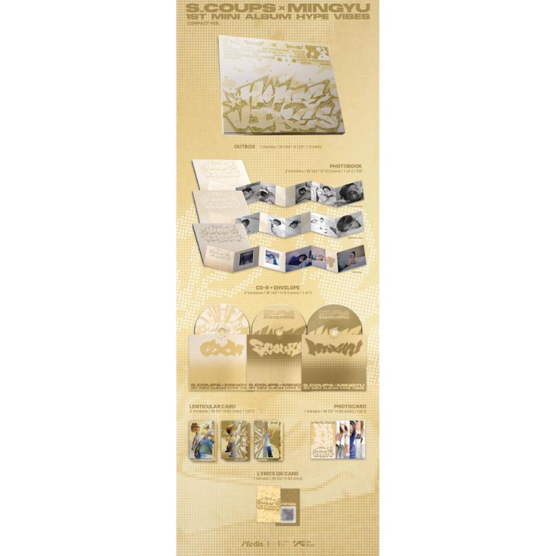 Seventeen S.COUPS X MINGYU HYPE VIBES Compact Version (Random Ver.)