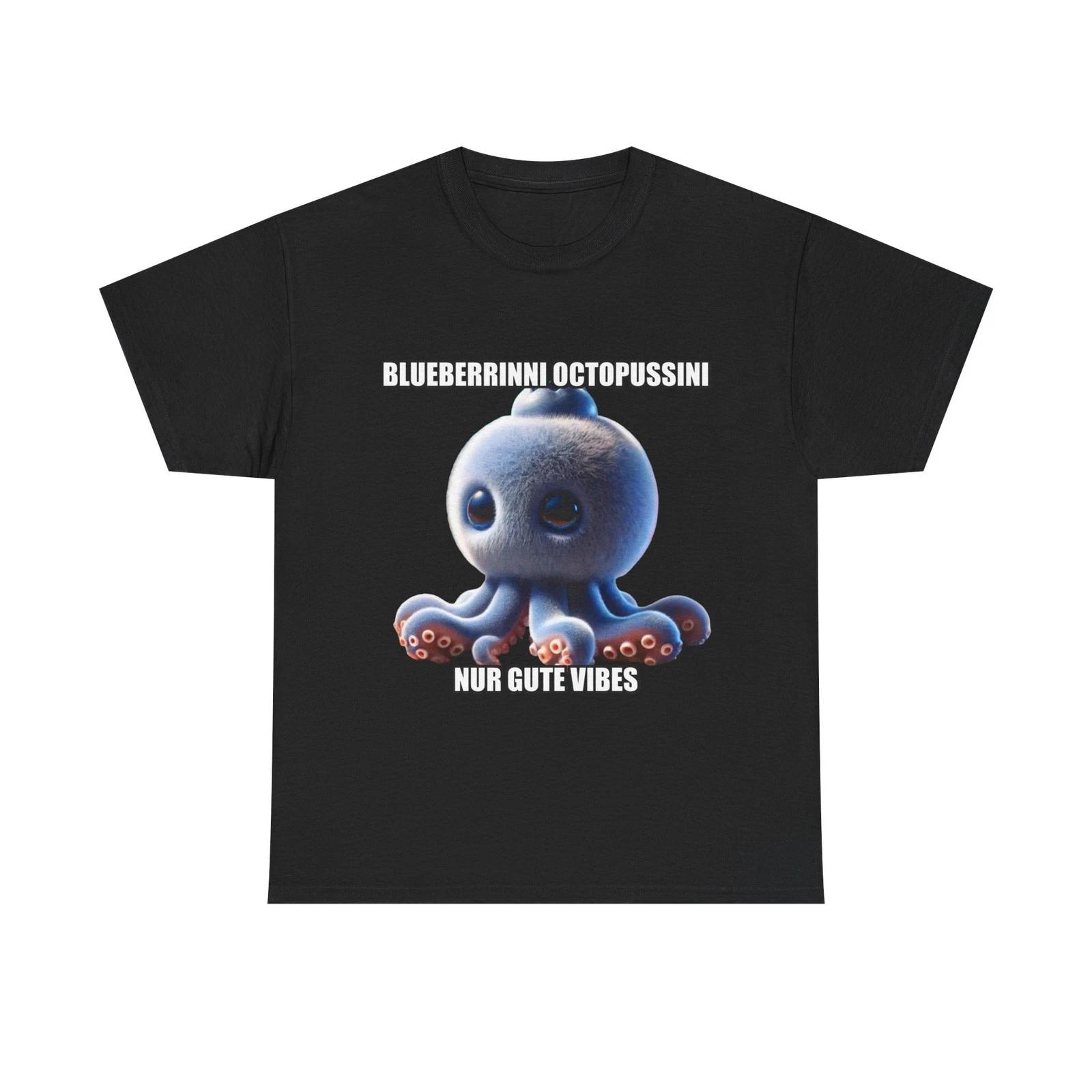 Blueberrinni Octopussini Unisex T-Shirt | Brainrot Meme Shirt Funny Viral Intern S