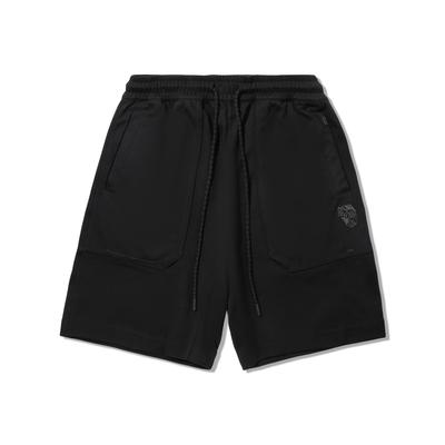 Li Ning X Jackie Chan Kollaboration Kung Fu Serie Sportlich Minimalistisch Einfarbig Locker Lässige Shorts Herrenshorts Schwarz AKSV533-2