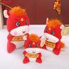 2026 Year of The Horse Doll God of Wealth Peace Chinese New Year Mascot Doll Zodiac Horse Stuffed Animal Gift Toy