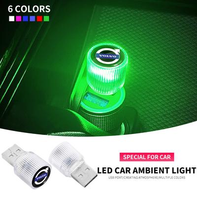 Car Mini USB LED Ambient Light Decorative Atmosphere Lamps For Rdesign AWD C30 C70 S40 S60 S70 S80 S90 V40 V50 V60 V70