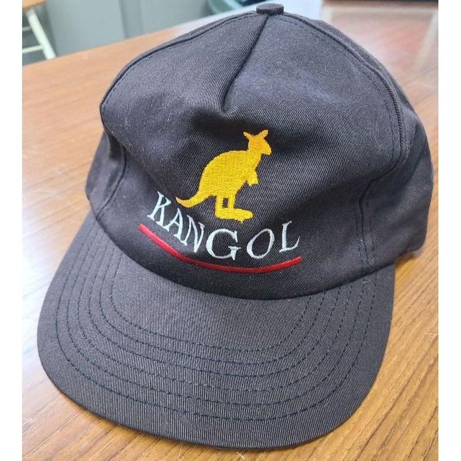 Used KANGOL Design Logo Embroidery Cap Black Free Size Good Condition