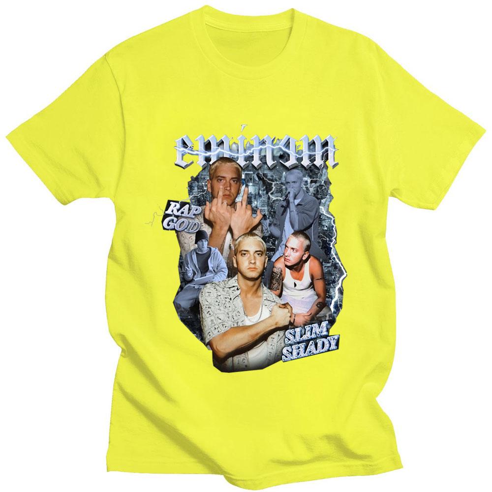 Eminem Slim Shady Graphics Tshirt Summer Oversized Casual Men Women Tees Hip Hop Gothic T Shirt Harajuku Male Cool Streetwear