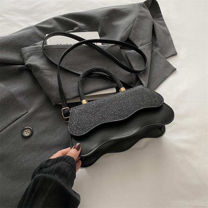 Chic Pu Leather Small Square Bag In Black Silver Pink And Khaki For Everyday Use